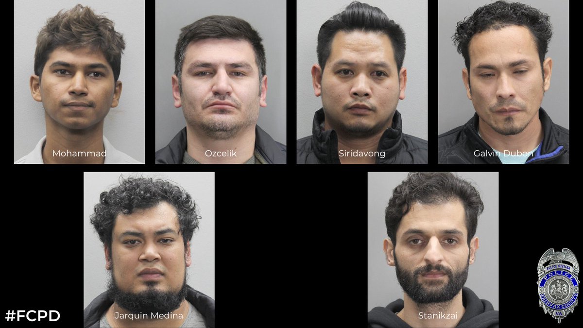 FairfaxCountyPD's tweet photo. Online predator operation leads to multiple arrests. https://t.co/Oa0v9p1PJQ #FCPD https://t.co/a0EPhQDIbO