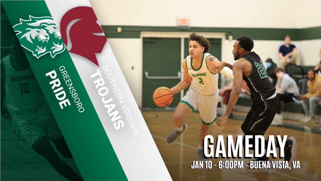 GAMEDAY.  Men's Basketball travels to Virginia to face Southern Virginia University in a USA South match-up.  Tip-off is scheduled for 6:00pm.
<a href="/GCPride_MBBall/">Greensboro College Men's Basketball</a> <a href="/GCMBB1/">GCMBB</a> <a href="/Gboro_College/">Greensboro College</a>
 #WeAreOnePride