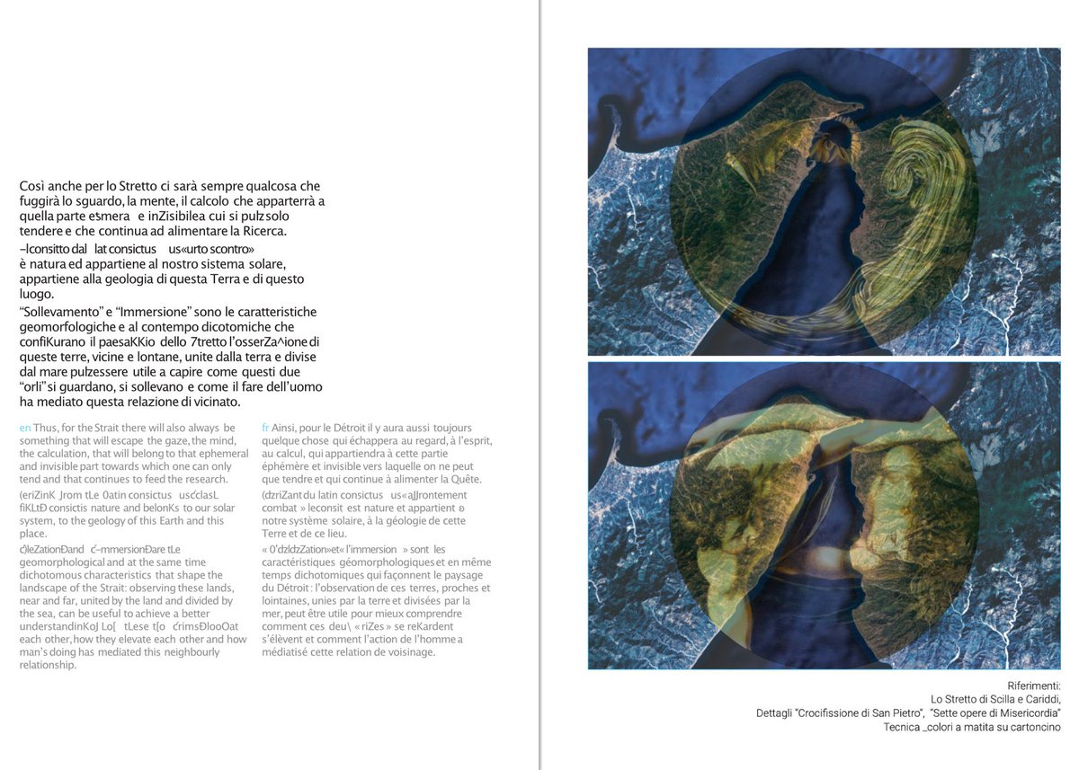 500x100's tweet photo. #LaBiennaledelloStretto
#contributors – Giovanna Vadalà

"Dirimpètto: contrapposizioni e corrispondenze"

#letrelineedacqua #thethreewaterlines #500x100 #MediterraneiInvisibili #laboratoriopermanentemediterraneo 
@alfonsofemia https://t.co/S0GlVEA9YE