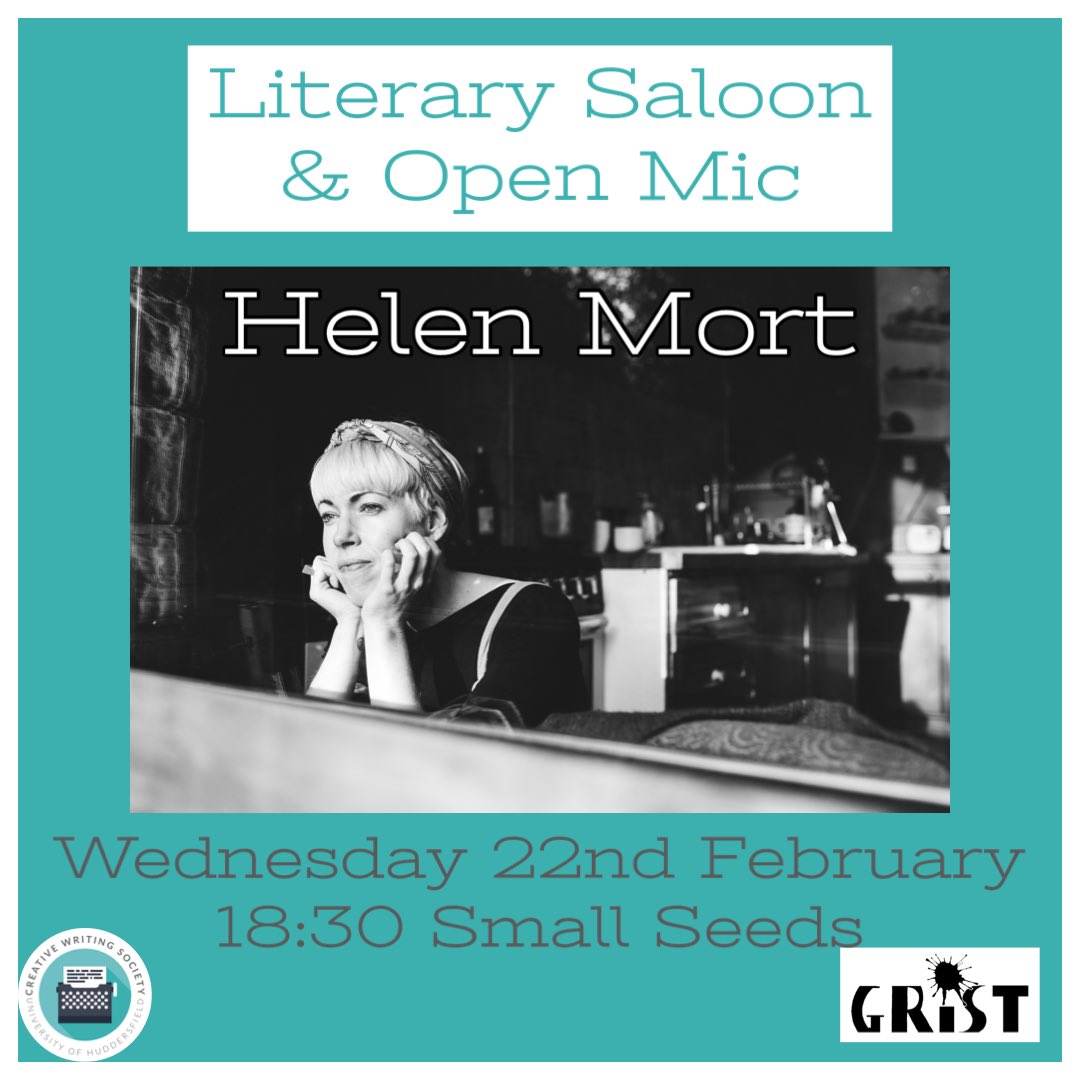 Our next joint event with Grist Books will be on Wednesday 22nd February at Small Seeds featuring Helen Mort. Doors open at 18:00 with the event starting at 18:30. <a href="/GristBooks21/">Grist</a> <a href="/HelenMort/">Helen Mort</a>