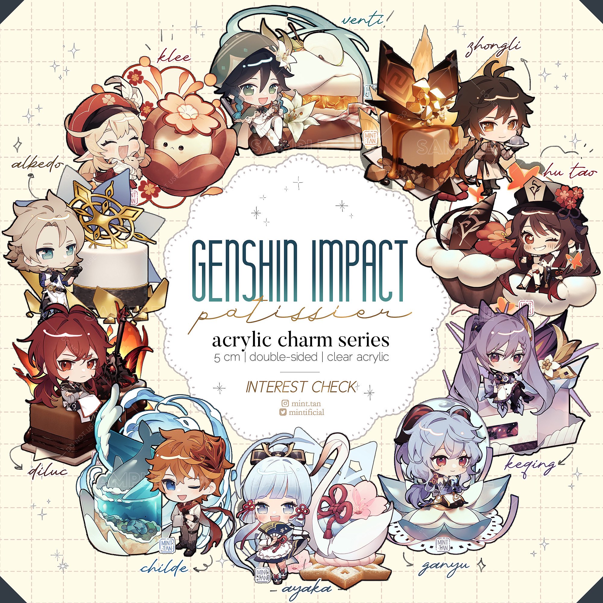 minttan working on Twitter "🌟 Interest check Genshin patissier