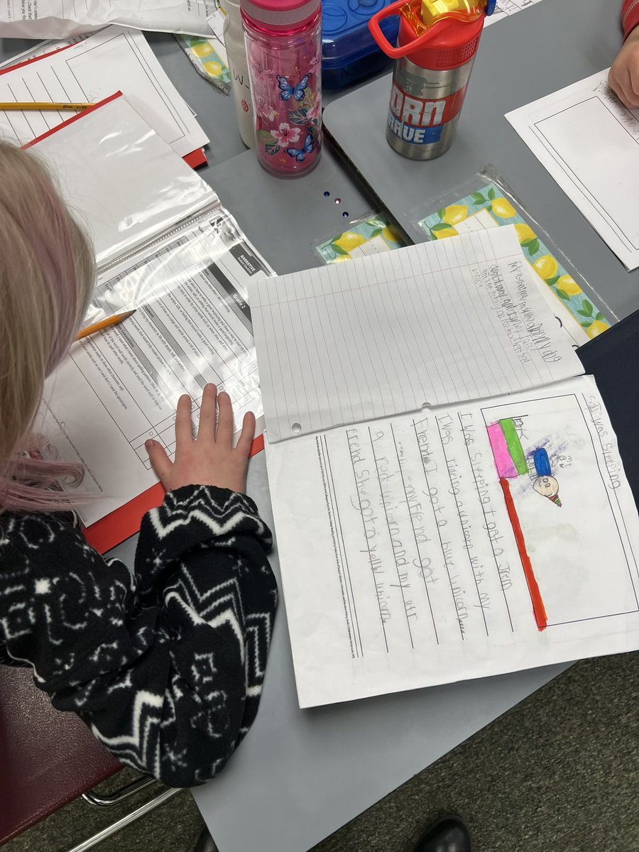 jlthompson26's tweet photo. Narrative writing checklists are helping these amazing authors set specific writing goals!! I love seeing my 2nds exercising their “writing muscles”’to grow as writers! #HarrisHappenings #gcscpride https://t.co/EFz3ALDKdm