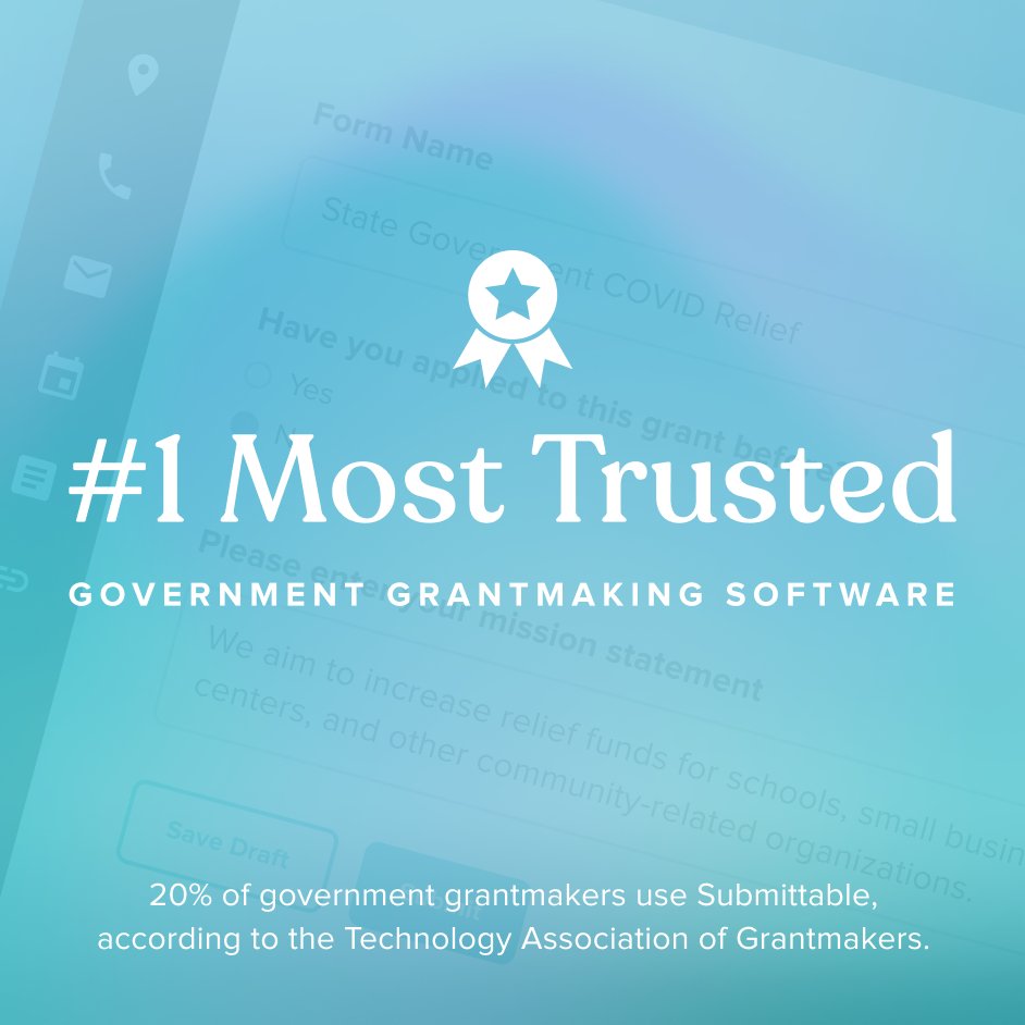 Thrilled to share that according to the latest report from the Technology Association of Grantmakers, Submittable is the top choice for government grantmakers.
