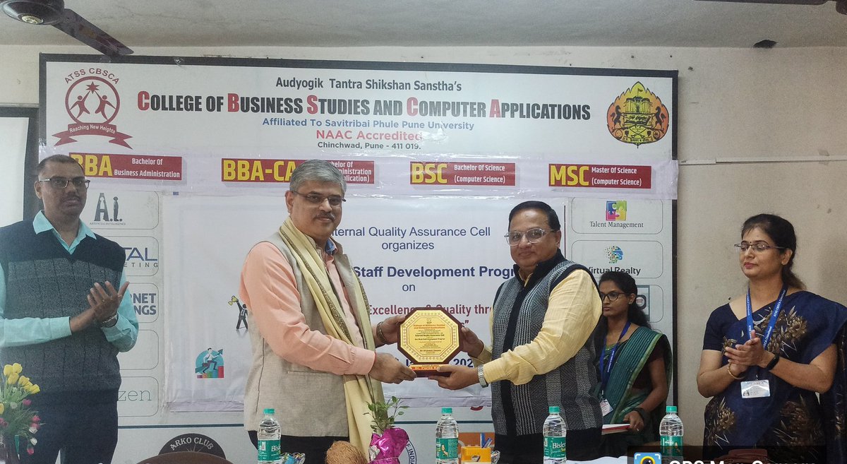 SwamiVishwas's tweet photo. Inauguration of One Week Staff Development Program on “A Way to Achieve Excellence &amp; Quality through NAAC Accreditation Process”
which was organised by ATSS's College of Business Studies and Computer Applications, Chinchwad. 
#ATSSCBSCA
#ATSS
#sppu
@pckalkar https://t.co/4DA3fIoHEw