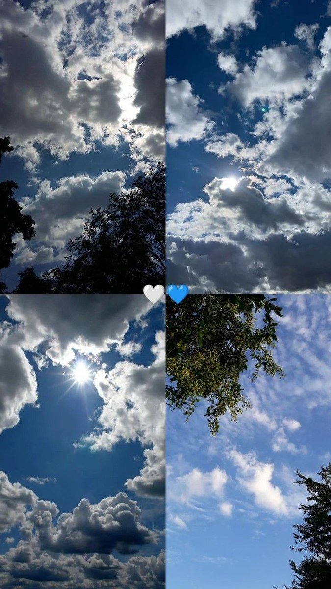 The sky is a piece of art 🌥️💙💙