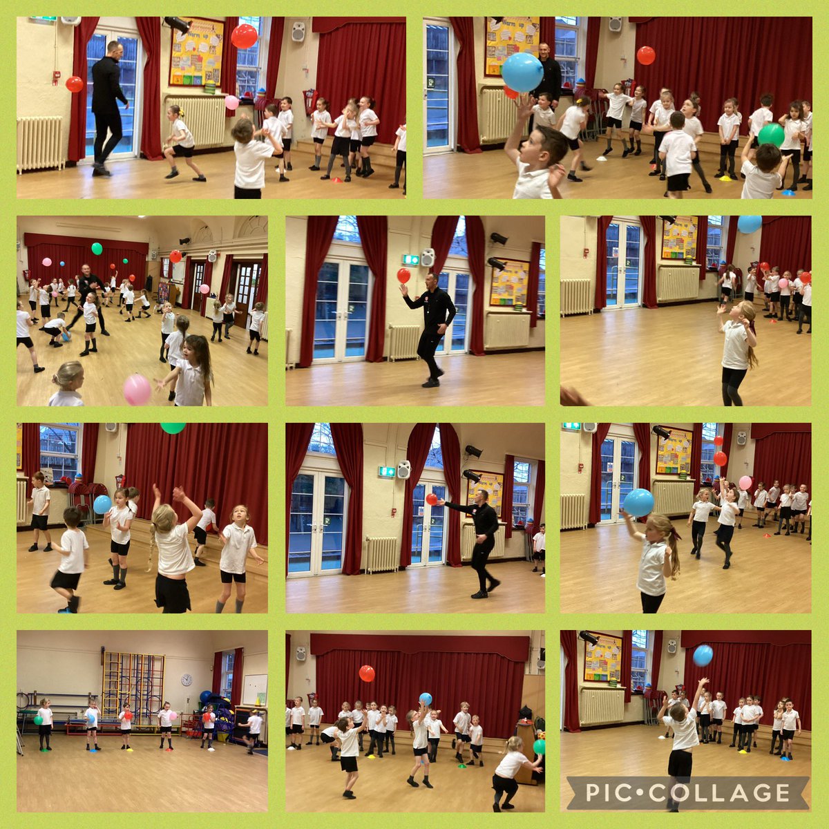 FRISroom5's tweet photo. We had our first badminton session today with Mr Hutton. We used balloons to help us to control the racquet. #FRISpe https://t.co/k1DEa9ReqG