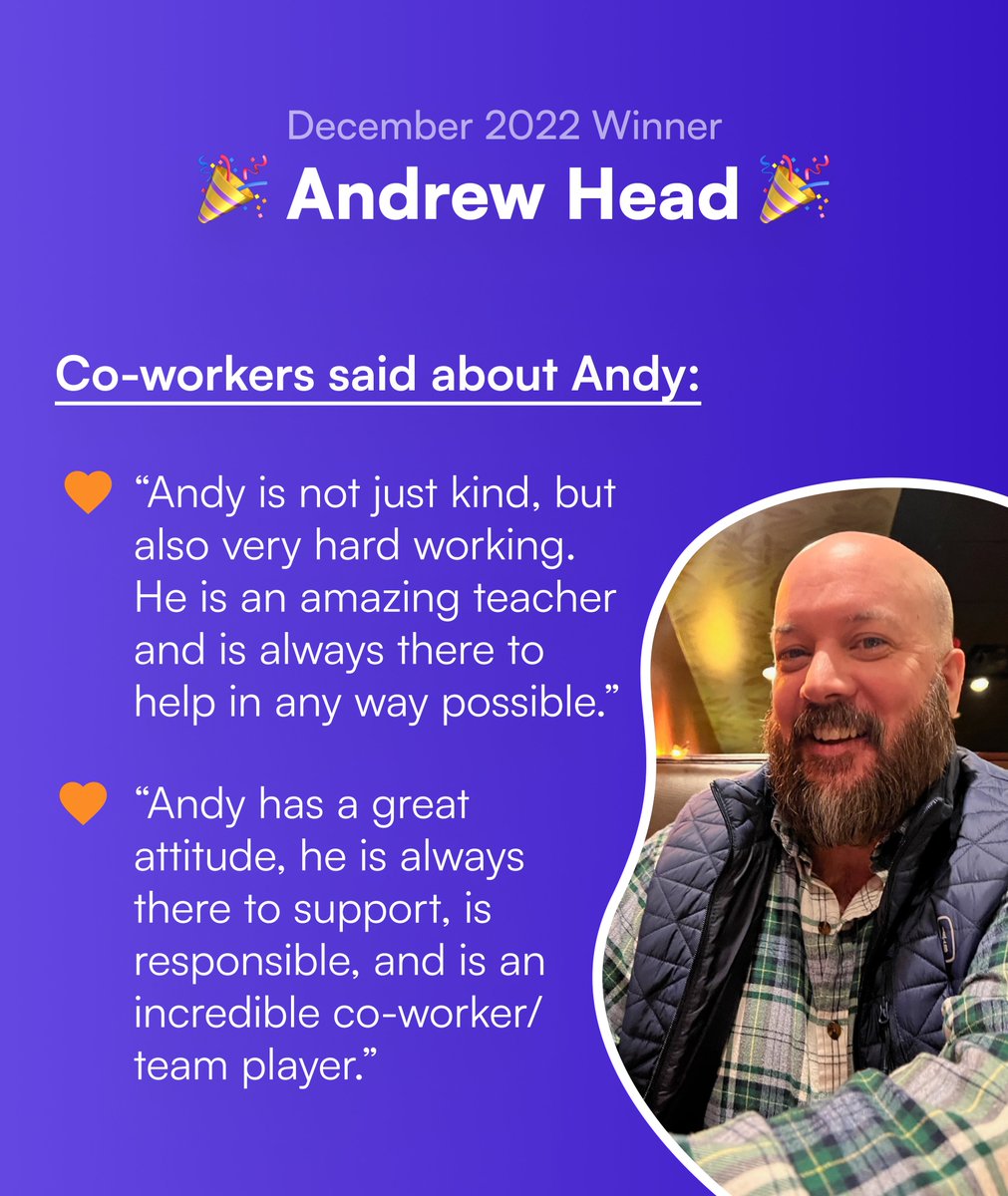 getswift_'s tweet photo. Meet Andrew Head, the #onboarding and #support specialist at GetSwift. We are happy to announce that he is #EmployeeOfTheMonth for Dec 2022.

Congratulations Andy! 🏆

#employeeofthemonth #award #delivery #deliveryservice #homedelivery #ecommerce #organizer #marketplace #b2b https://t.co/jwUGYgEXHv