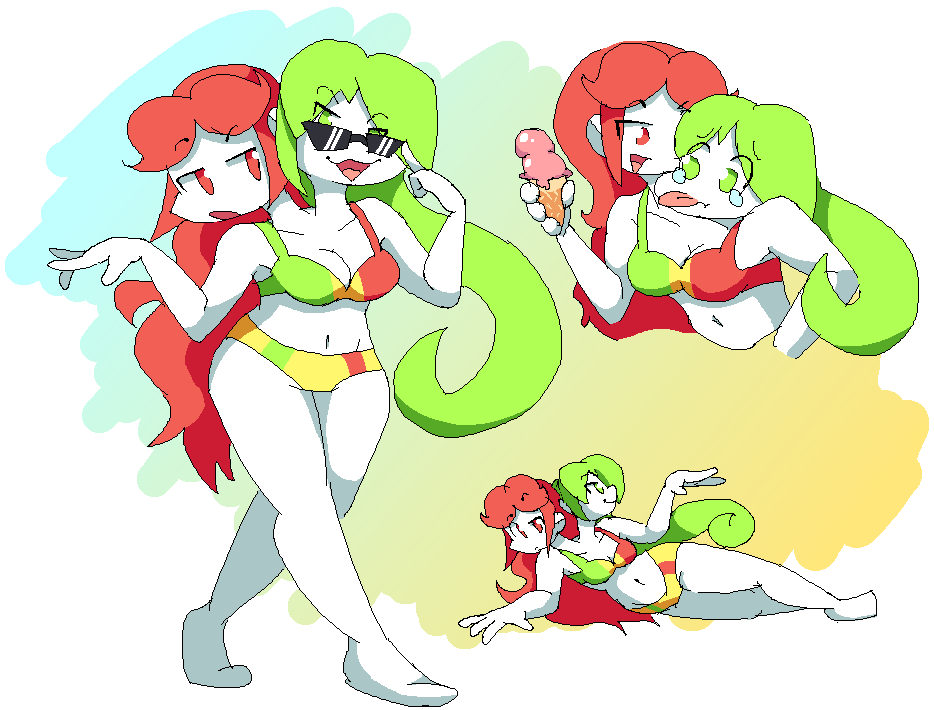 VivisHeadspace's tweet photo. Here's a silly AU idea where stop n go are conjoined twins!! They don't have a lot of common ground but they make it work! https://t.co/xO2b1lZDf8