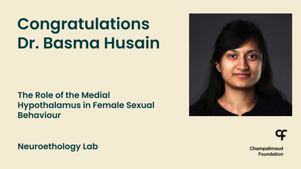 ChampalimaudResearch (@neuro_cf) on Twitter photo #PhDone!
Congratulations to our new #Doctor, Basma Husain, from the #Neuroethology <a href="/LimaLab3/">LimaLabLisbon</a> <a href="/ChampalimaudF/">ChampalimaudF</a>!
We wish you all the best for your future, <a href="/basma_husain/">Basma</a>!👏 #PhDone!
Congratulations to our new #Doctor, Basma Husain, from the #Neuroethology <a href="/LimaLab3/">LimaLabLisbon</a> <a href="/ChampalimaudF/">ChampalimaudF</a>!
We wish you all the best for your future, <a href="/basma_husain/">Basma</a>!👏