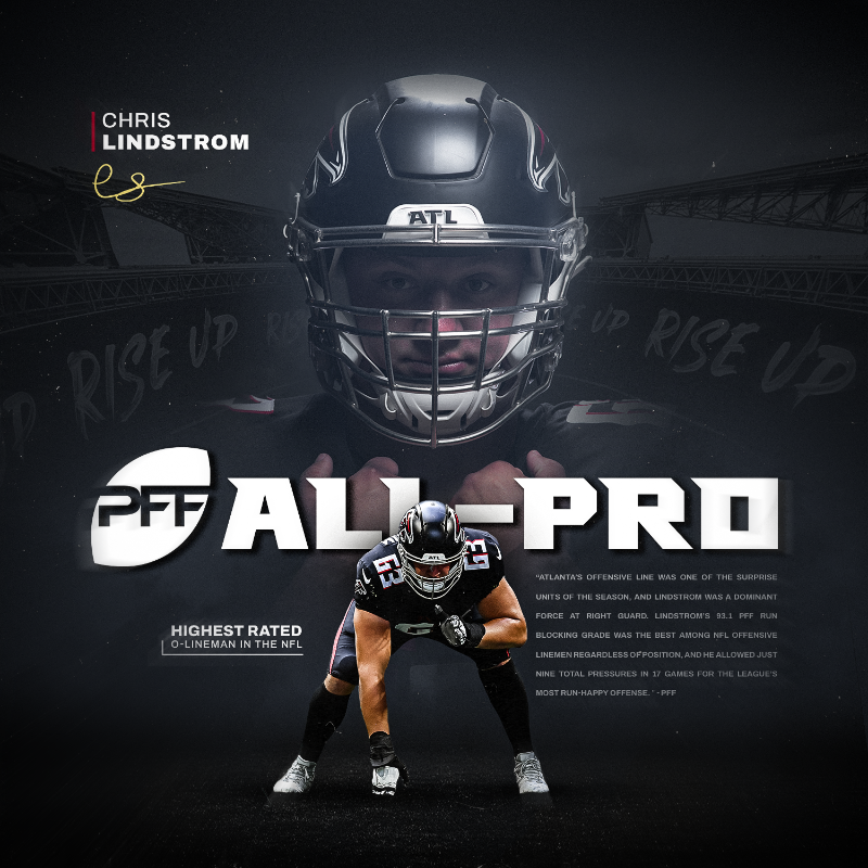 AtlantaFalcons's tweet photo. No one better in the trenches 💪

#WPMOYChallenge x @C_Lindstrom63