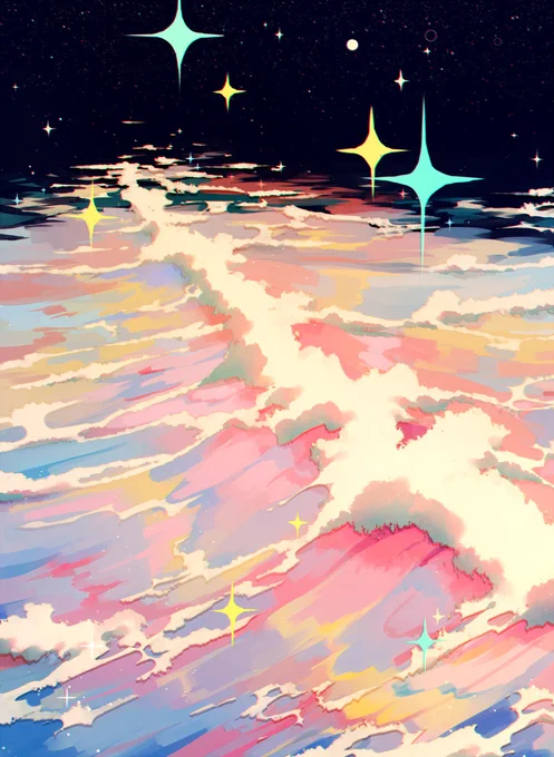 hi #PortfolioDay i'm jauni and i love colours and dreamy landscapes!   jauniart.com 