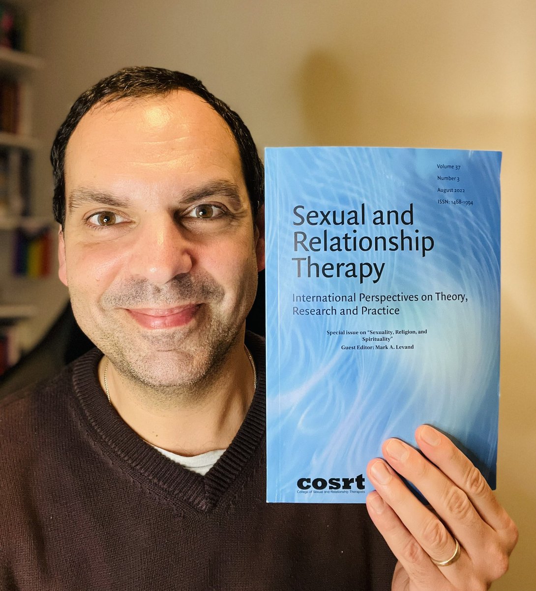 SilvaNeves3's tweet photo. My peer-reviewed essay: The religious disguise in “sex addiction” therapy is now in print in the Sexual and Relationship Therapy journal! It is a Special issue on Sexuality, Religion and Spirituality, edited by Mark A. Levand. 

@SRTJournal @cosrtnews #sexpositivity #sexology https://t.co/YKZ29P6eUV