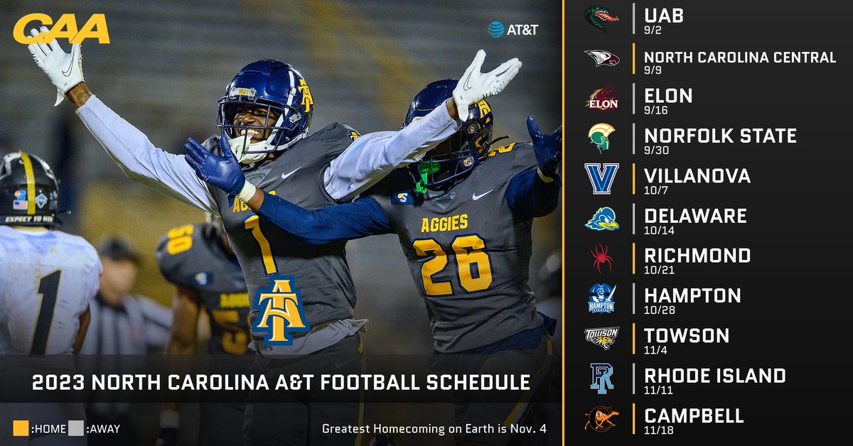 New football coach. check. <a href="/ncatfootball/">Aggie Pride</a> 2023 schedule. check. September! Hurry up and get here!