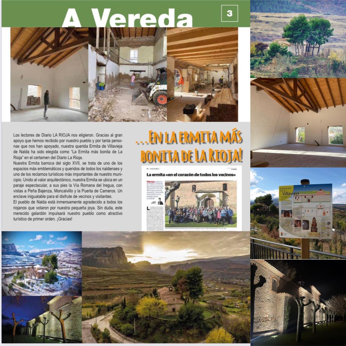 daniosesr's tweet photo. Aquí comparto con todos vosotros el último número de la Revista Municipal "A Vereda" que resume las principales actuaciones del @AytoNalda en 2022 y adelanta alguno de los proyectos que están por venir en 2023. Sin duda ha sido un año para la historia.
#Nalda #Islallana #AVereda https://t.co/EBnlwG0bc4
