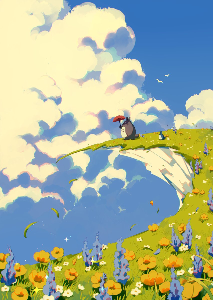 flower outdoors cloud sky bird no humans day  illustration images