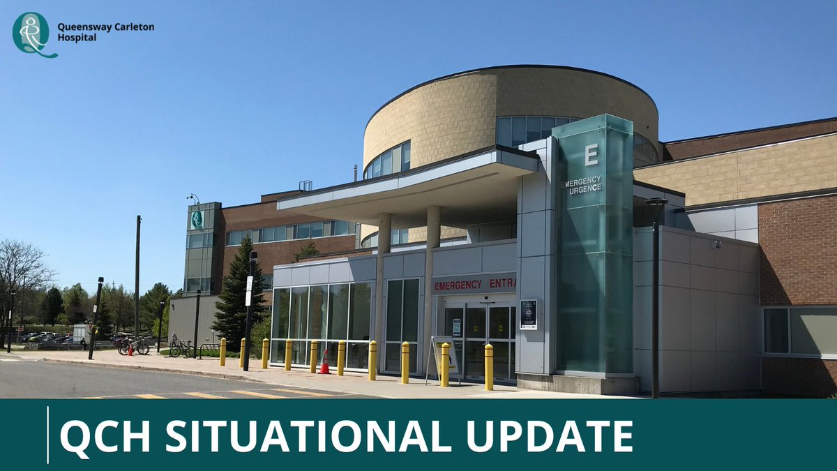 We are currently seeing a very high number of patients, and wait times may be longer than usual.  We are currently at 113% overall occupancy, with patients in surge spaces and 31 patients admitted in our ED, waiting for a bed.  #ottnews  1/3