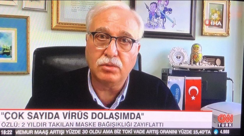 Bilim Kurulu üyesi Prof. Tevfik Özlü: “2 yıldır takılan maske bağışıklığı zayıflattı.”
Aylardır bunu yazdık, söyledik. Hep haklı çıktık.