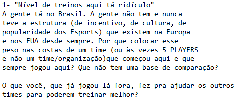 Um tempo atrás li e ouvi coisas dentro do cenário que me incomodaram muito. Na época eu estava em uma posição em que eu não podia fazer muita coisa, além de refletir e tentar entender como melhorar

Hoje, me enxergo como mais capaz e até mesmo responsável de fazer a minha parte+