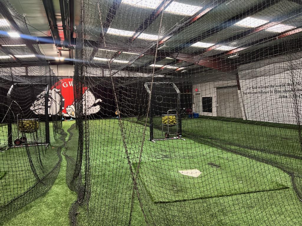 Extra swings indoors on an off day.