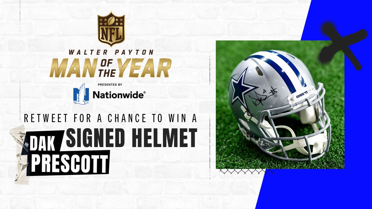 #CowboysNation: you want a @dak Prescott signed helmet?! RETWEET THIS for a chance to win it! 🔁🔁🔁 Each RT gets DOUBLE the votes, so let's run it 🆙 RULES: bit.ly/3Zv232e #WPMOYChallenge | @Nationwide