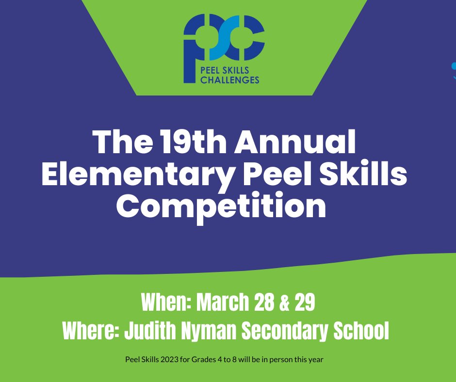 Peel District School Board on Twitter "The elementary Peel Skills