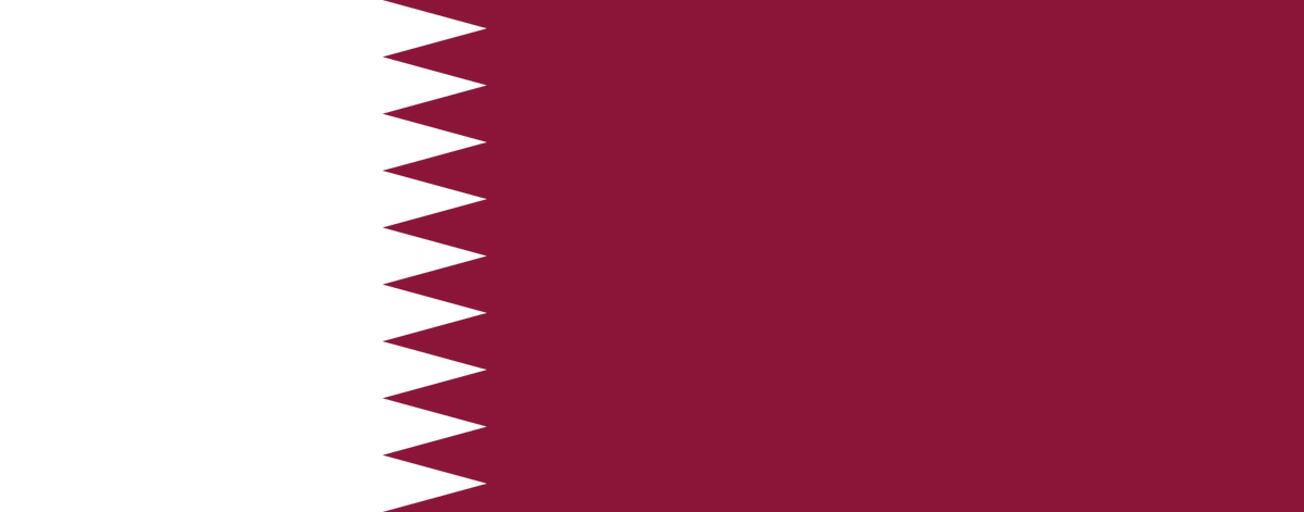 OneDayOneFlag's tweet photo. This is the flag of Qatar since their indepence in 1971. Is famous because is the world's widest flag with a ratio of 11:28. The pattern has nine edges because it is the 9th of the "reconcilied Emirates". The Garnet is a tradicional Qatari color, and the white symbols the peace. https://t.co/6t523Xuhuz
