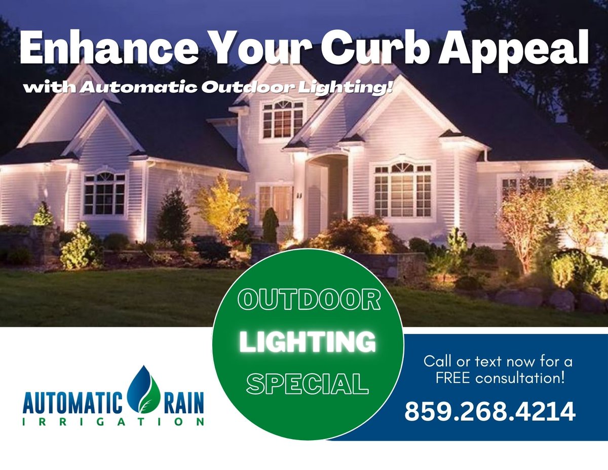 Now Offering Landscape Lighting! Text "Lighting" to 859-268-4214 for a FEE estimate.