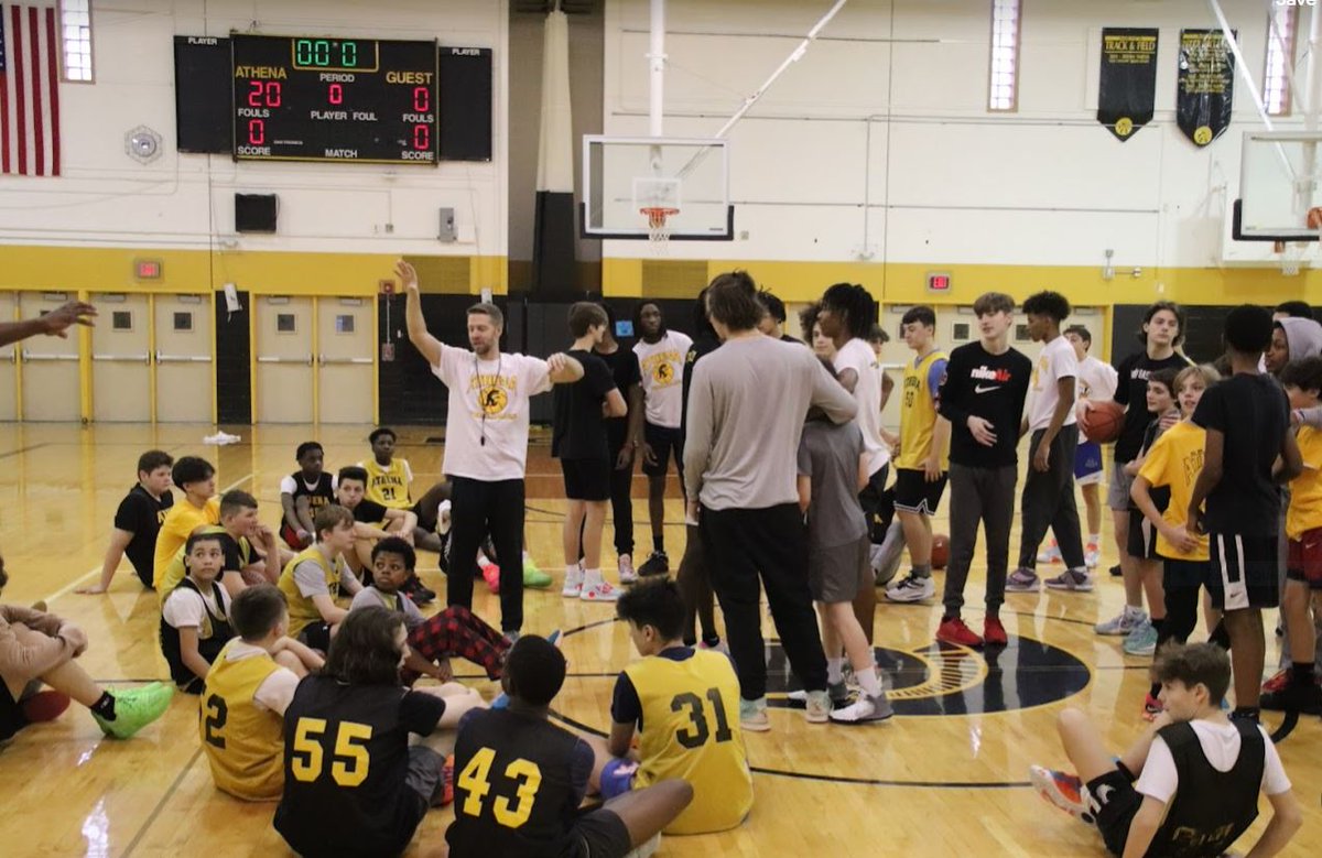 GAHSBoysHoops's tweet photo. Saturday, we held a "Program Practice."  This event comprised our Mod B's, Mod A, JV and Varsity Teams together.  This was an outstanding practice and all of the student-athletes thoroughly enjoyed themselves.
(Photos by Coach Frisa)
@AthenaHigh @GreeceAthenaMS @coachsetz https://t.co/kL6ceavSEB
