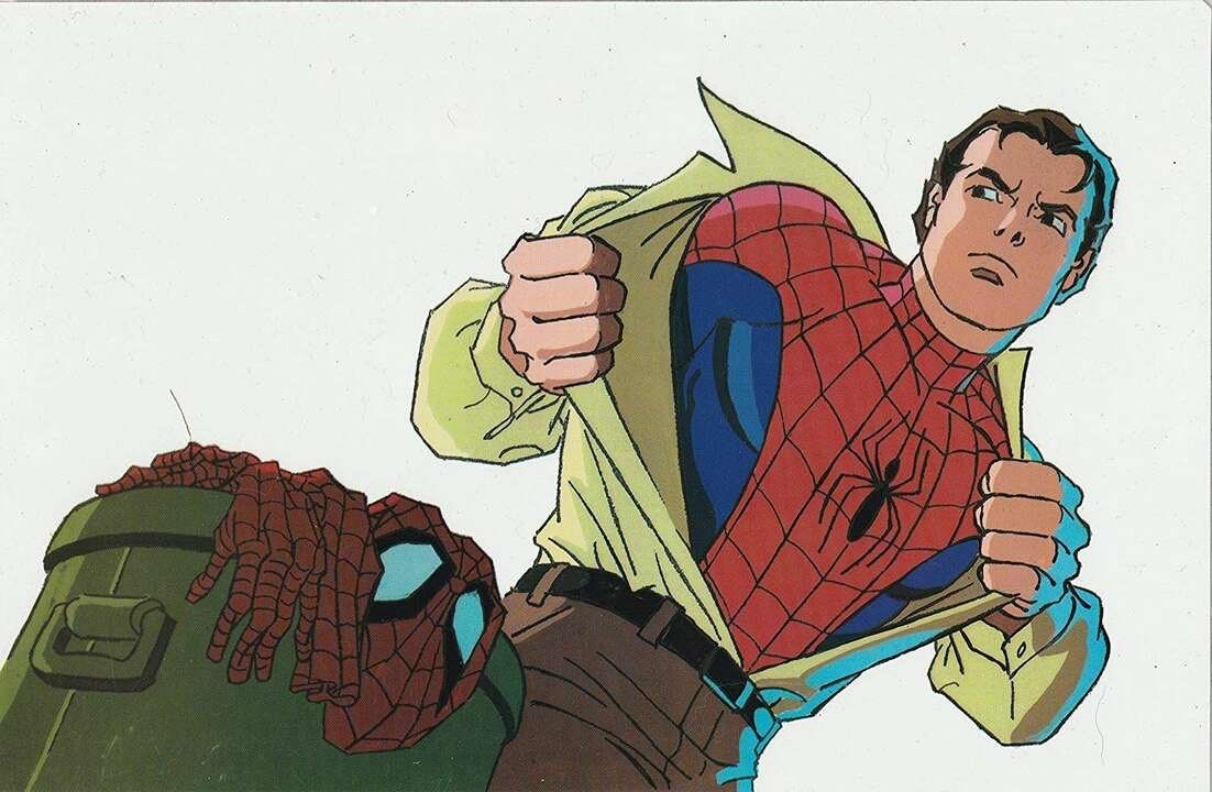 RT @spideymemoir: Spider-Man animation cel art by John Romita! https://t.co/KCrofOLYYz