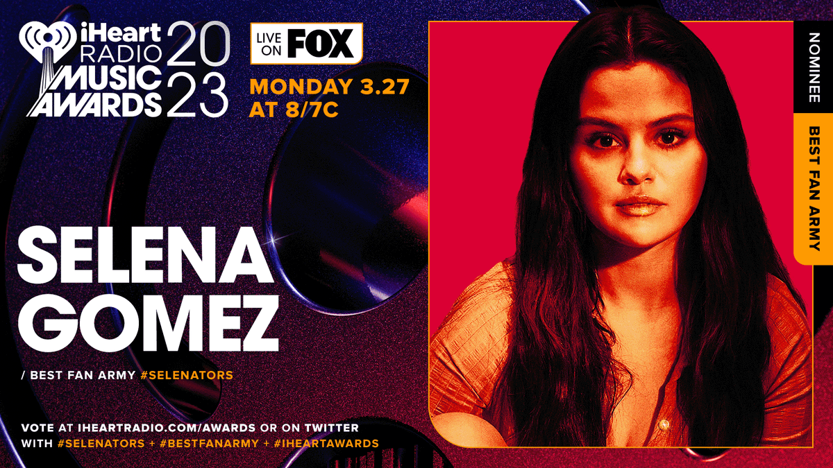 iHeartRadio's tweet photo. ❤️ @selenagomez ❤️

Vote using these hashtags: #Selenators #BestFanArmy #iHeartAwards

And vote on: https://t.co/aPueslpaIw https://t.co/2mA1JszgoJ