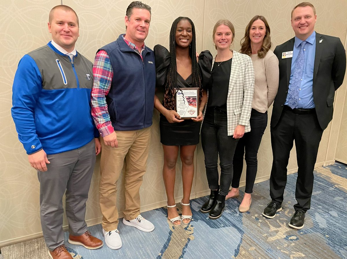 So PROUD of our girl <a href="/stelladeyemi/">Stella Adeyemi</a>! She received an award for being the Greater Omaha Sports Committee’s OUTSTANDING Scholar/Athlete! You are a true example and inspiration to all! <a href="/PLS_activities/">PLS Titan Activities</a>