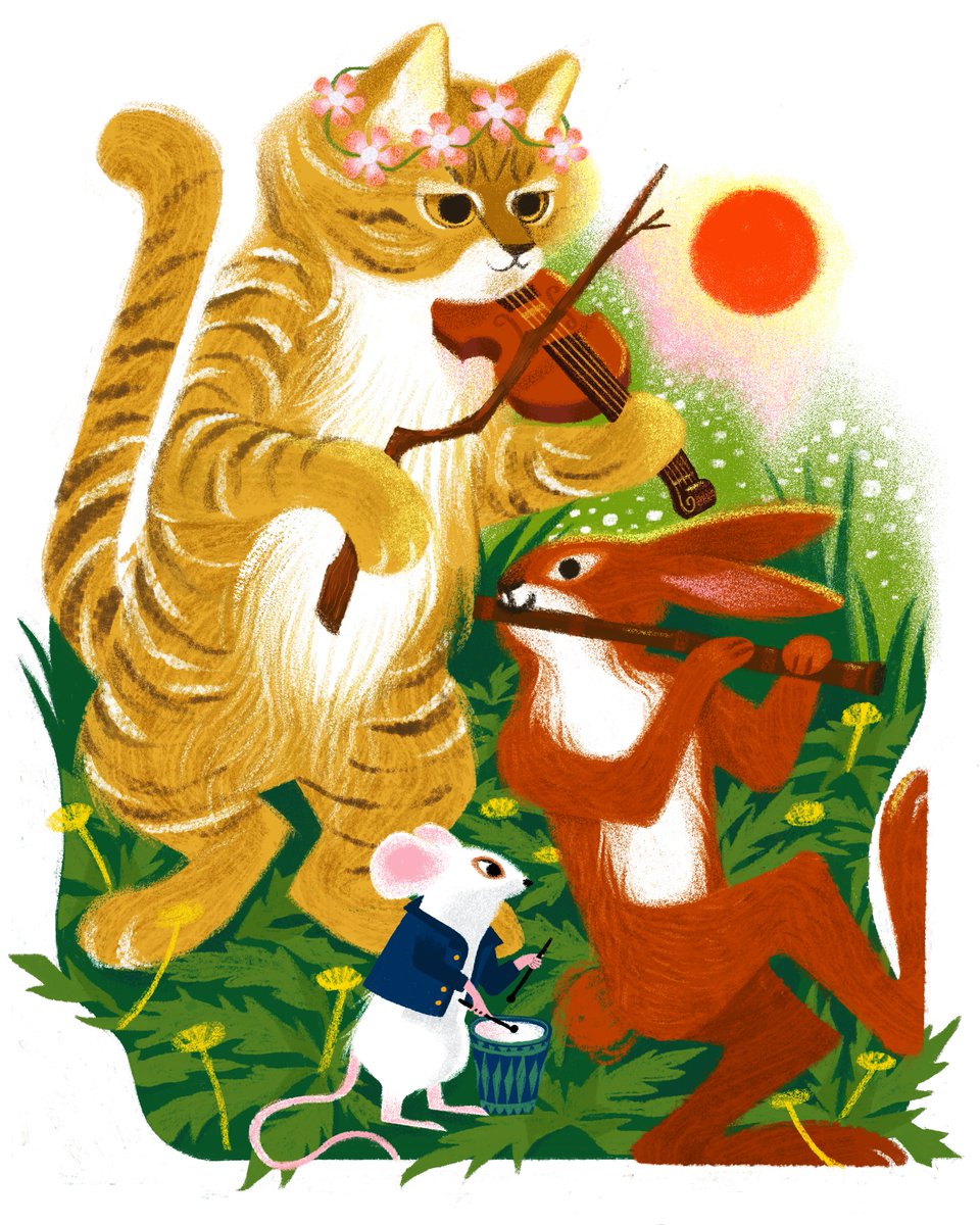 Hollyaart's tweet photo. Hi #PortfolioDay I'm Holly, an illustrator from Chicago, who likes to put a whimsical spin on my illustrations of animals and nature. https://t.co/ll7ZclIxlS
