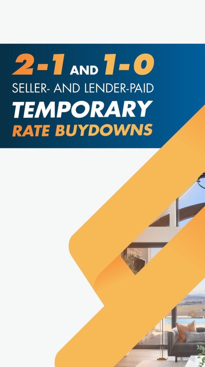 Take advantage of low interest rates and save money with our 2-1 buydown program- make mortgage payments more manageable and enjoy more financial freedom! #mortgages #buydown #lowinterestrates