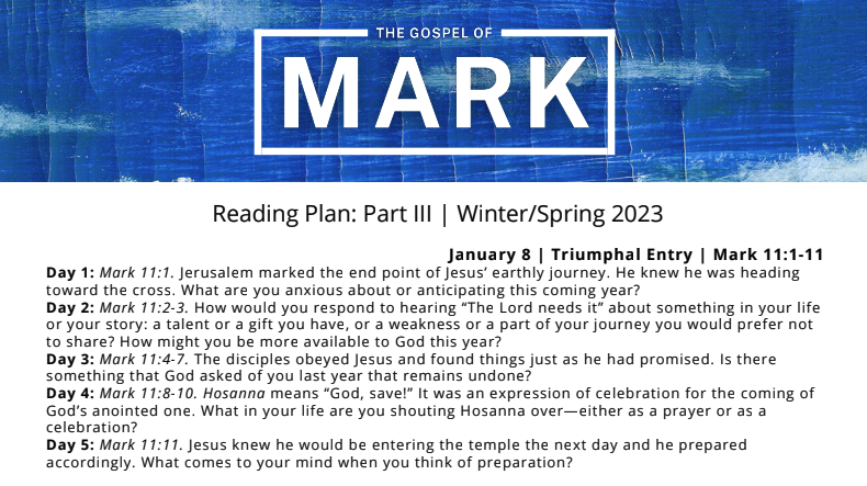 christcitydc's tweet photo. This past Sunday we returned to our series on the Gospel of Mark. You can follow along each week in our Mark Reading Guide! https://t.co/oy9jAvypLs https://t.co/SHxMOJQqmr