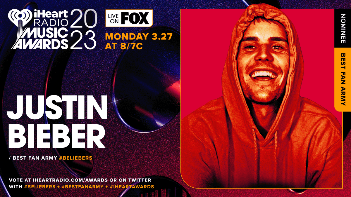 iHeartRadio's tweet photo. ❤️ @justinbieber ❤️

Vote using these hashtags: #Beliebers #BestFanArmy #iHeartAwards

And vote on: https://t.co/aPueslpaIw https://t.co/6eDbA24TKx