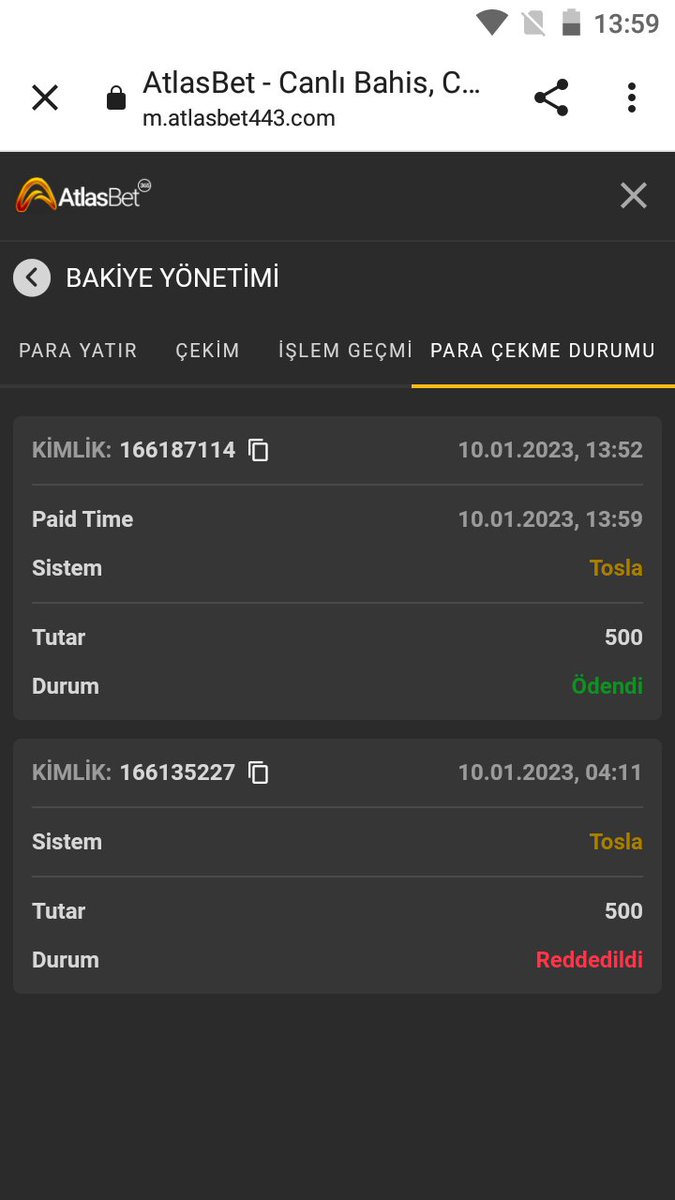 #Atlasbet #Atlasbet kalite farkli bi olay tavsiye ederim