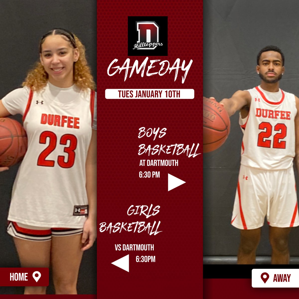 DurfeeAthletics's tweet photo. BIG SEC  MATCHUPS  - PURCHACE YOUR TICKETS FOR THE GIRLS GAME HERE: https://t.co/kKpYBlvKoY https://t.co/bbUHZRuKUN