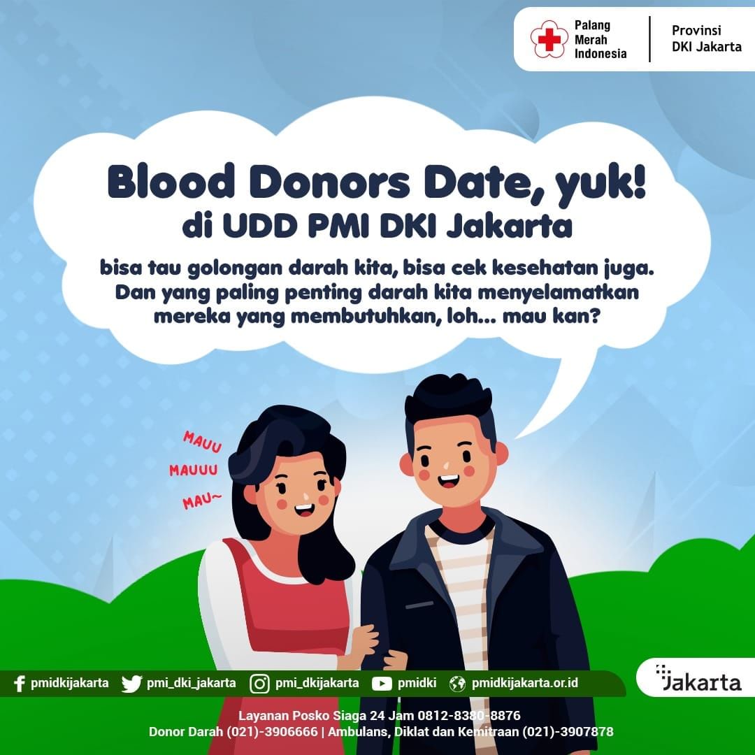 dondar_jakarta's tweet image. Mana nih #sobatPMI yang lagi bingung pilih tempat ngedate bareng si doi? 😏
Sini sini, biar Sanda bantu biar kamu punya ide ngedate yang anti mainstream plus punya segudang manfaat 🤩

#couple #dating #donordarahjakarta #pmisiap #pmiselalubantu