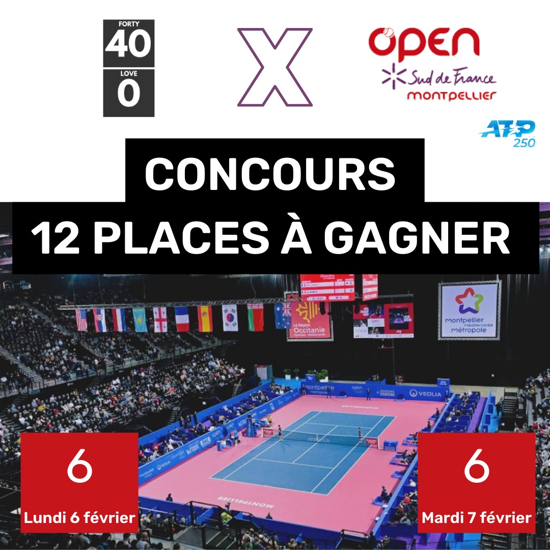 sebworldtennis's tweet photo. 🎁JEU-CONCOURS 🎁
🤔 Tu rêves d'assister à l'@OpenSuddeFrance ?
@fortylovefr met 12 places en jeu ! 
🎲Pour jouer : RT ET FOLLOW @fortylovefr et @OpenSuddeFrance !
🤗Taguez vos amis et les amis de vos amis ! 😁
#tennis #ATP #CONCOURS #JeuConcours https://t.co/1EAitKIbsB