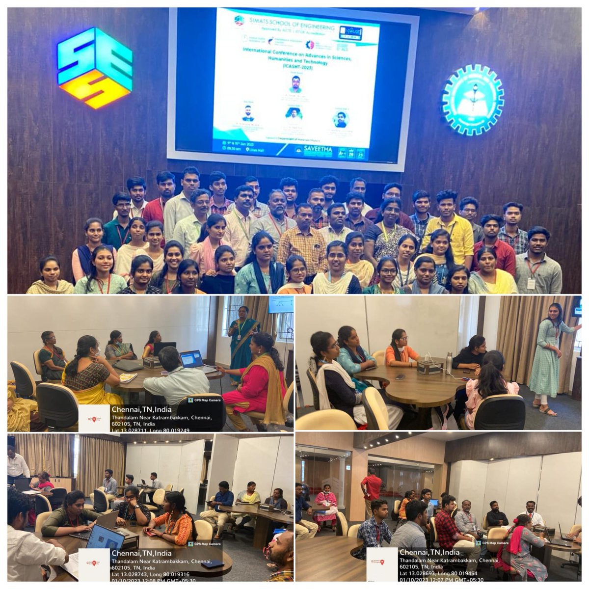 SIMATS_IIC's tweet photo. Day 2 of the "International Conference on Advances in Sciences, Humanities and Technology" organized by the Department of Materials Physics on 10 Jan 2023 in Simats School of Engineering
#Intconference #science #Technology #validation #simats #mhrd #mhrdinnovationcell https://t.co/6KQnlwFHB4