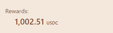 WSB__Chairman's tweet photo. Printing $USDC over here with staking $CP, totaled $2,000 usdc in 3 weeks, not much but its honest work ^_^
Word is they got big things coming up soon so been a +ve holding this one. https://t.co/pBrQqu5ksu