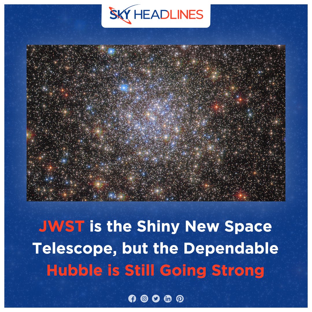Skyheadliness's tweet photo. JWST is the Shiny New Space Telescope, but the Dependable Hubble is Still Going Strong
.
.
.
.
.
#JamesWebbSpaceTelescope #JWST #hubbletelescope #space #NASA #skyheadlines https://t.co/HwTSHuj9wT