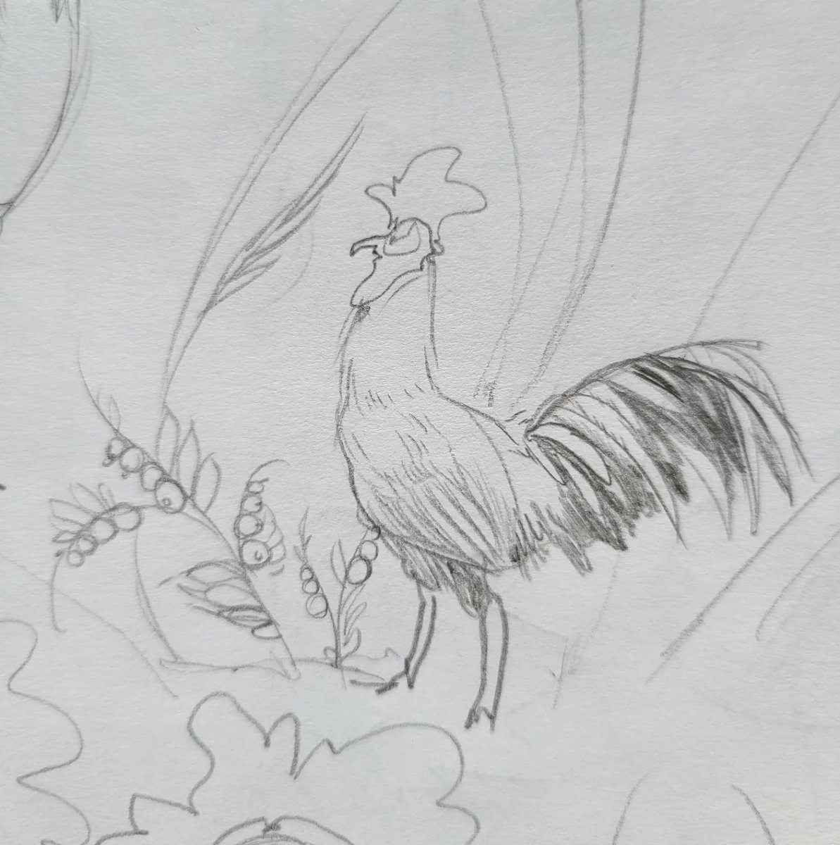 Arts_District's tweet photo. My new year's resolution is to share more of my art on every platform. Enjoy these rooster doodles. https://t.co/wECoVZCfv2