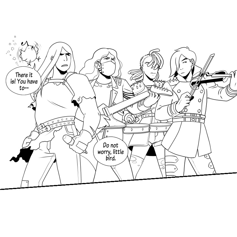 PatchworkZine's tweet photo. Some snapshots from our new issue: @sarahdavidsonar (Sarah Davidson) has a unique take on the magical girl trope.

Read the full story in our new issue! Link in bio.

#comics #comiczine #patchworkzine #sequentialart #magicalgirl #clipstudio #CSP #scadseqa https://t.co/7SM7AErAJf