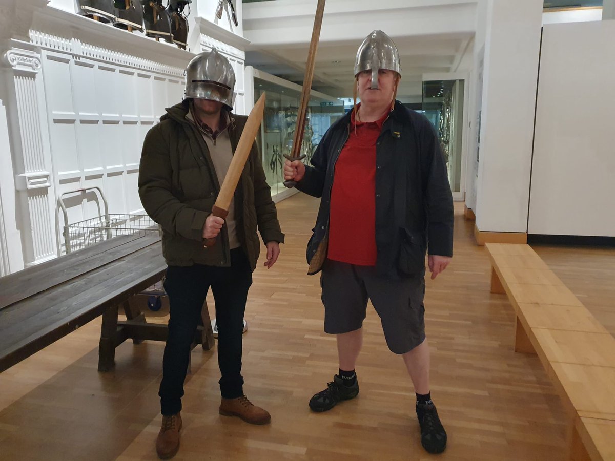 rjsimo91's tweet photo. Day at the Armouries with the parents. Me and the old man are ready for battle whenever we are needed…. #royalarmouries #family #dayout #gameface https://t.co/iooDGUuYvb