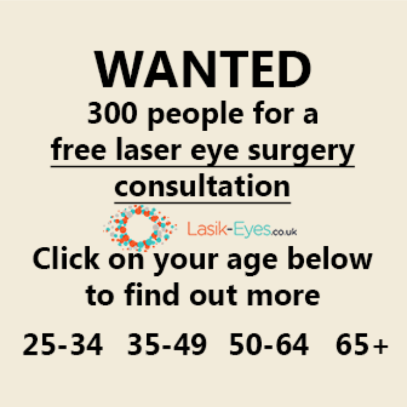 LasikEyes's tweet photo. ✋ WANTED: 300 People for a Free Laser Eye Surgery Consultation 👁✅ https://t.co/Q3MohbpQmd