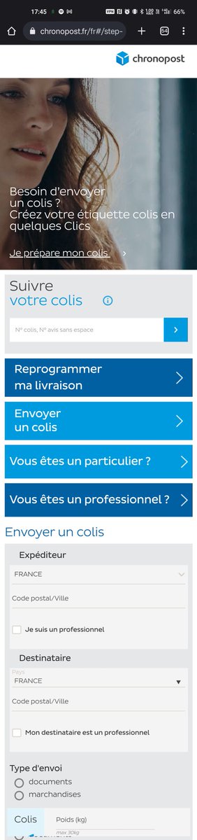 Mackovich's tweet photo. Voici deux captures.
La première est le site fantôme, la deuxième, le vôtre.
Vous noterez qu'en lieu et place de renseigner le numéro du colis, c'est une adresse email qui est demandée. https://t.co/yKqHDrP2xf