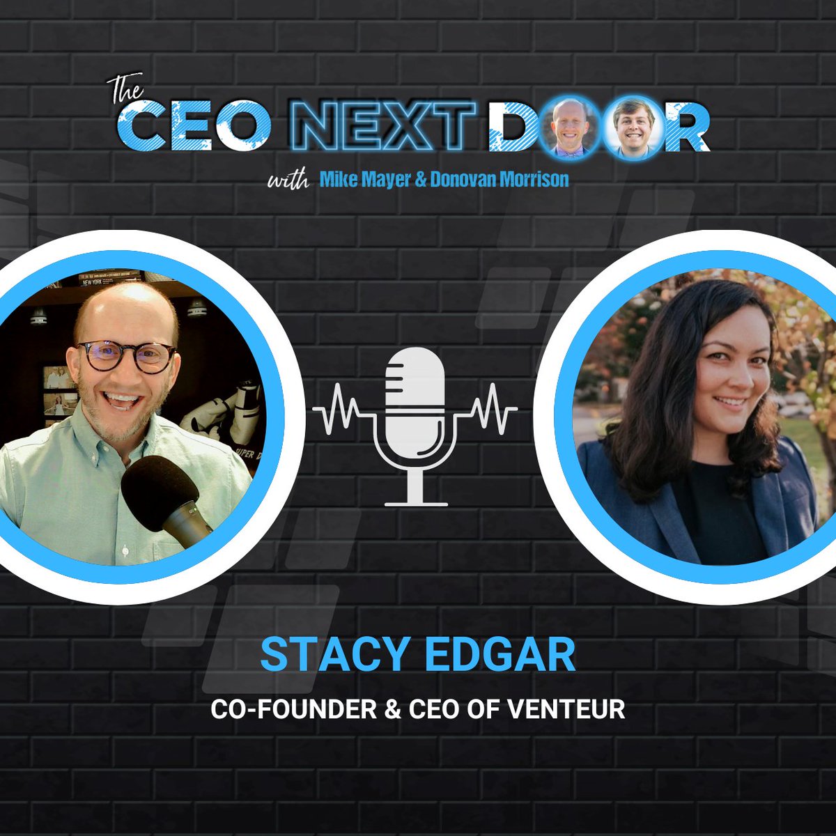 ➡️ Get ready for Episode 17 of The CEO Next Door!

The newest episode of the CEO Next Door Podcast goes live this Thursday, January 12th.

Our guest for this episode is Stacy Edgar, Co-Founder &amp; CEO of Venteur.

#podcast #business #entrepreneur #businesspodcast #CEOMindset