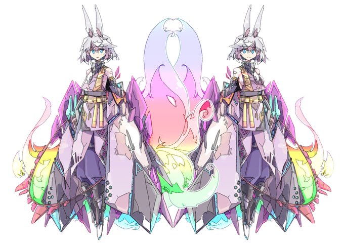 「skeb」 よりキツネ娘/息子(千年アイギスのミコトアレンジ) 