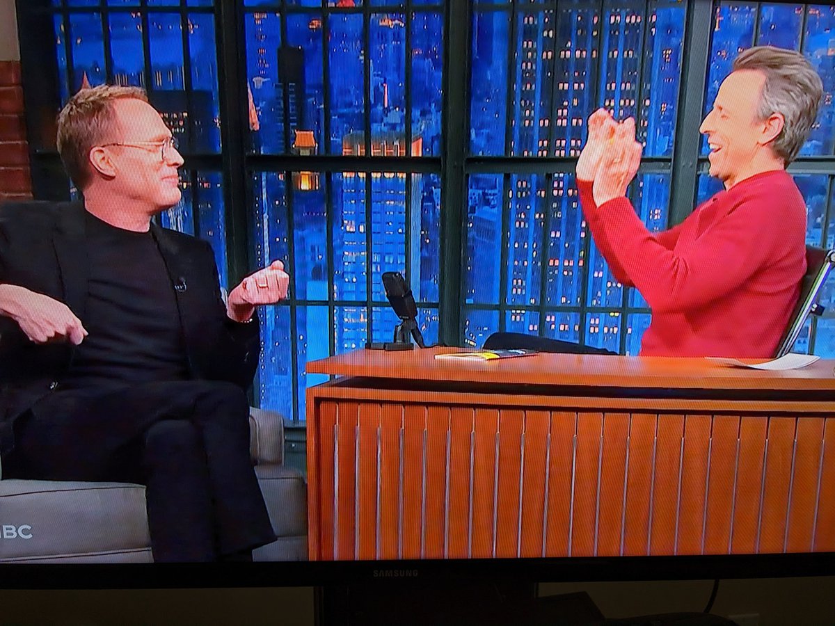 bangpath's tweet photo. Props to WNBC-DTV's advertising placement!

Friday/Saturday's rerun of Late Night with Seth Meyers had Paul Bettany ending a segment with a comic/horror story of his colonoscopy. The ad immediately following was for at home colon screening tests! ROTFL 😃 https://t.co/HCq91NBYRR